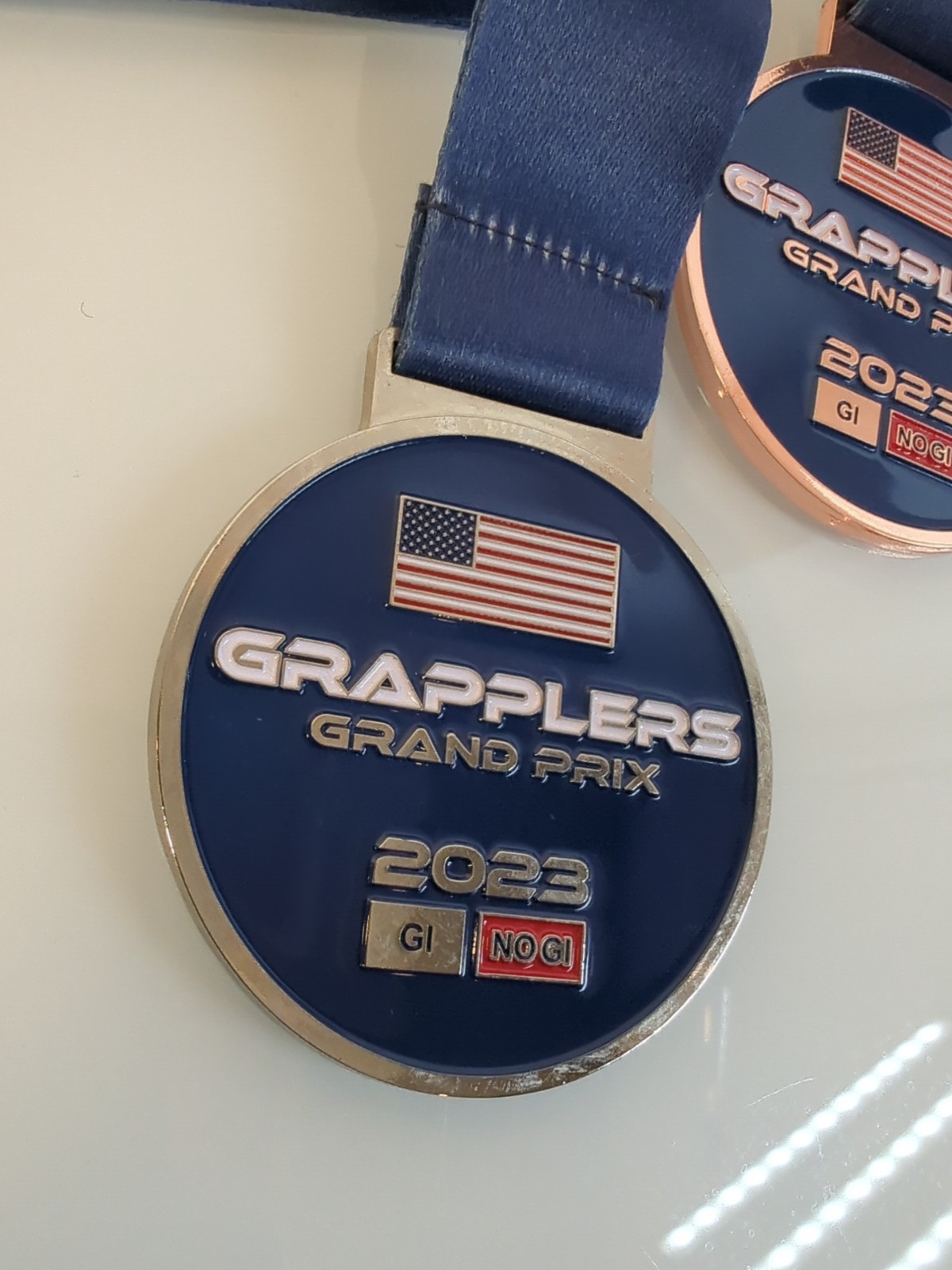 North America Grappling Association NAGA Combat Fighting Championship Medal + 3
