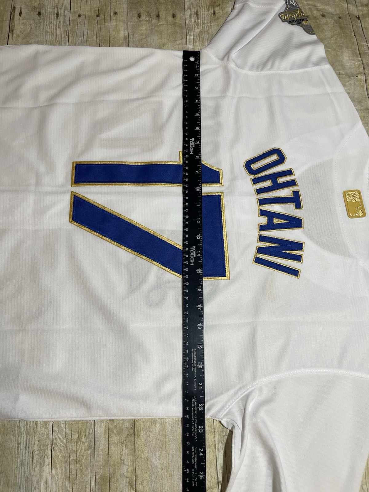 Shohei Ohtani White Gold Jersey Mens Los Angeles Dodgers 2025 World Series Small
