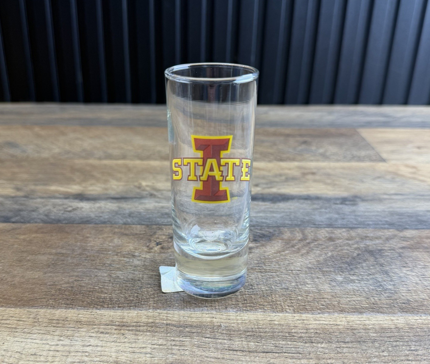 NCAA Iowa State University 2.5 oz Logo Clear Cordial Shooter Shot Glass