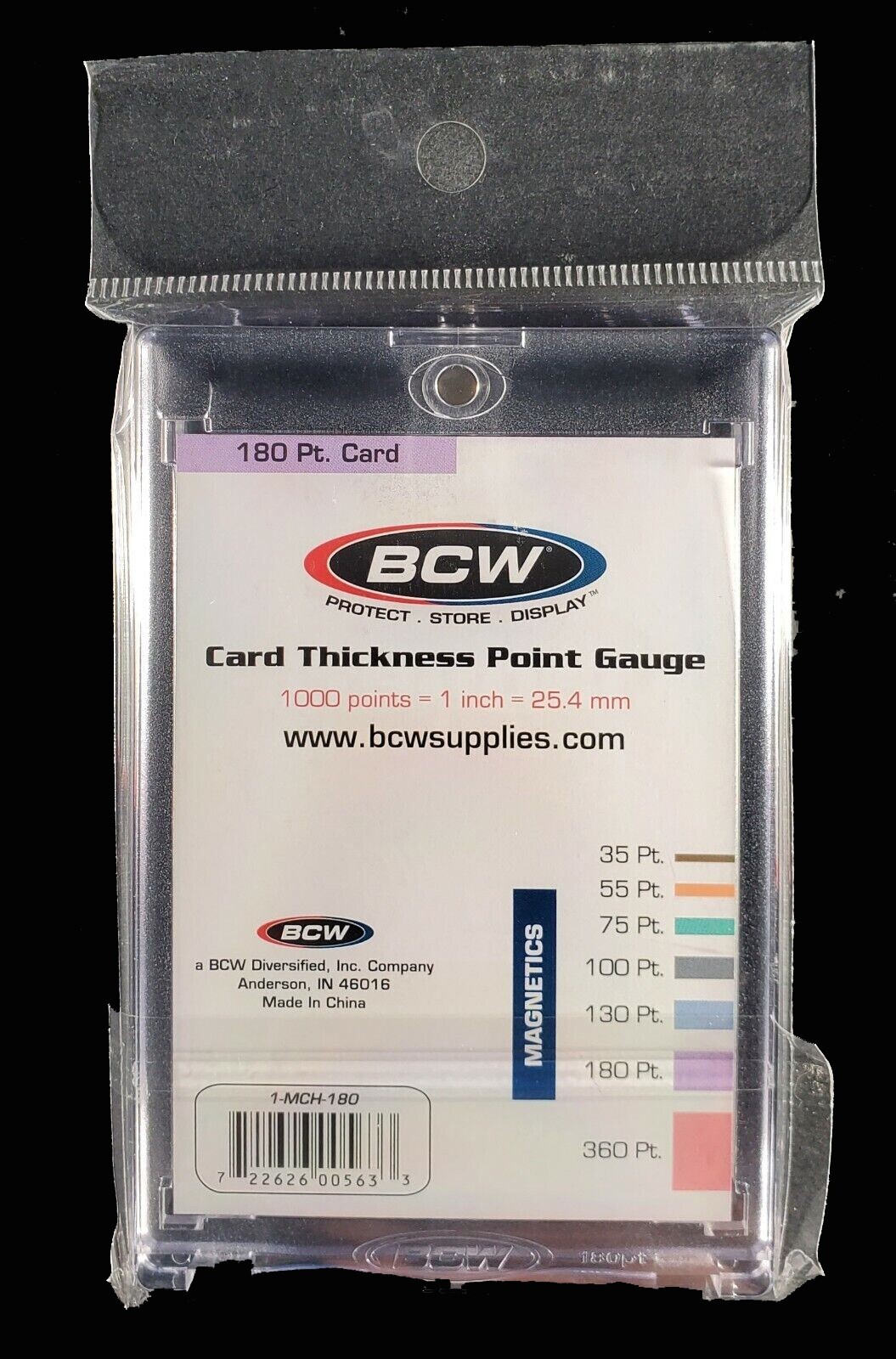24 BCW Magnetic Card Holder 180 Pt Recessed UV Protection Slab 2 1/2 x 3 1/2 “