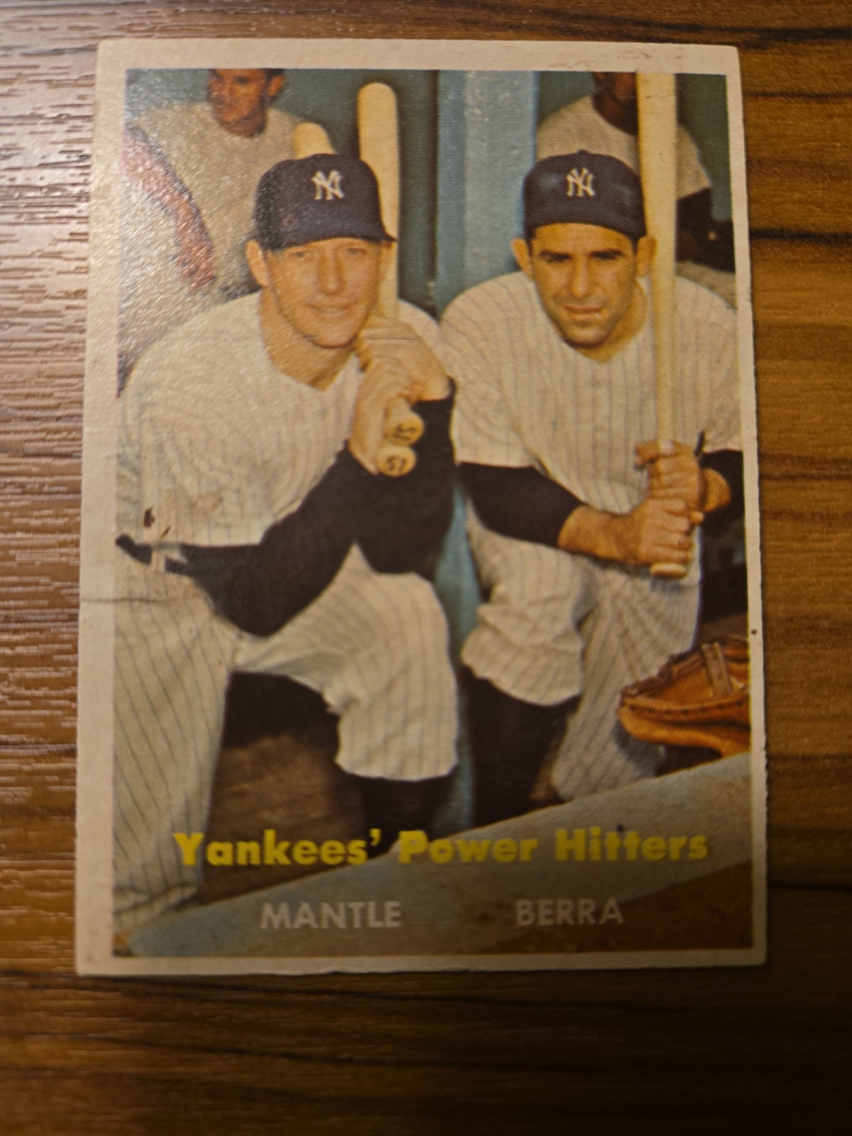 1957 Topps Yankees’ Power Hitters (Mickey Mantle/Yogi Berra) #407 VG