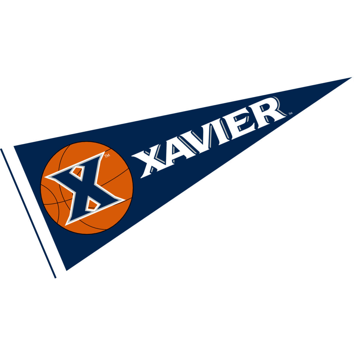 Xavier Musketeers 12 in X 30 in Basketball Pennant