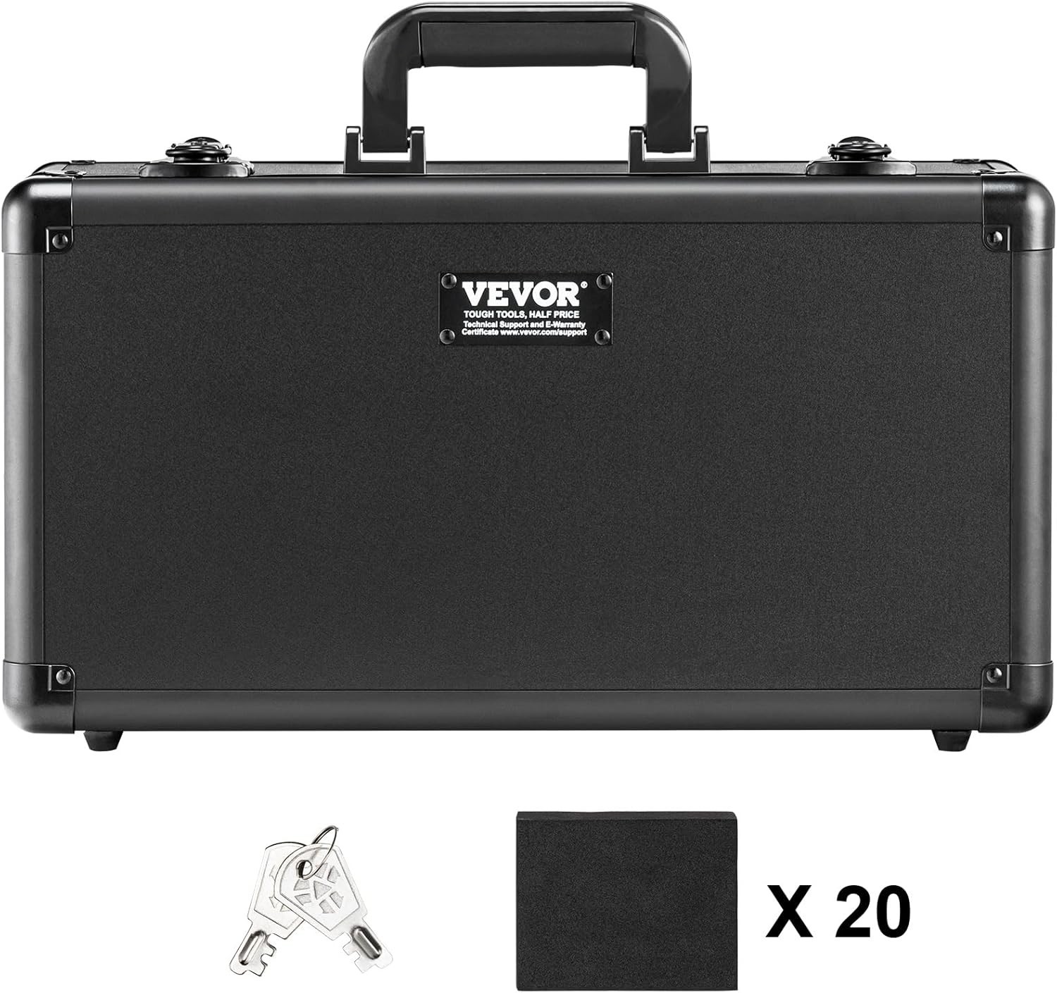 Professional Graded Card Carrying Case – 96 Slots, Key Lock, Durable Design