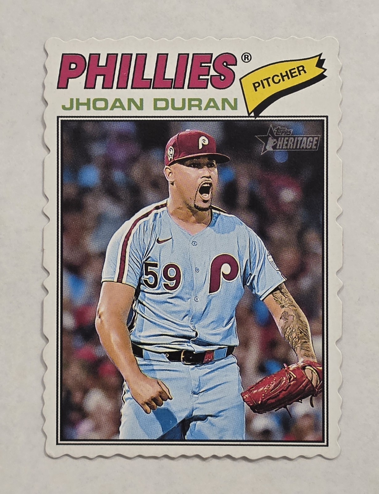 2026 Topps Heritage – Jhoan Duran #14 Deckle Edge