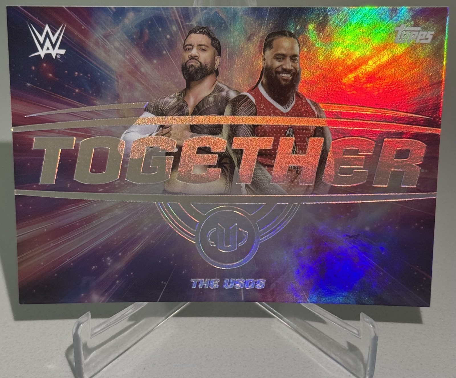 2025 Topps Universe WWE – The Usos (Jey & Jimmy) – Together – Case Hit/SSP!