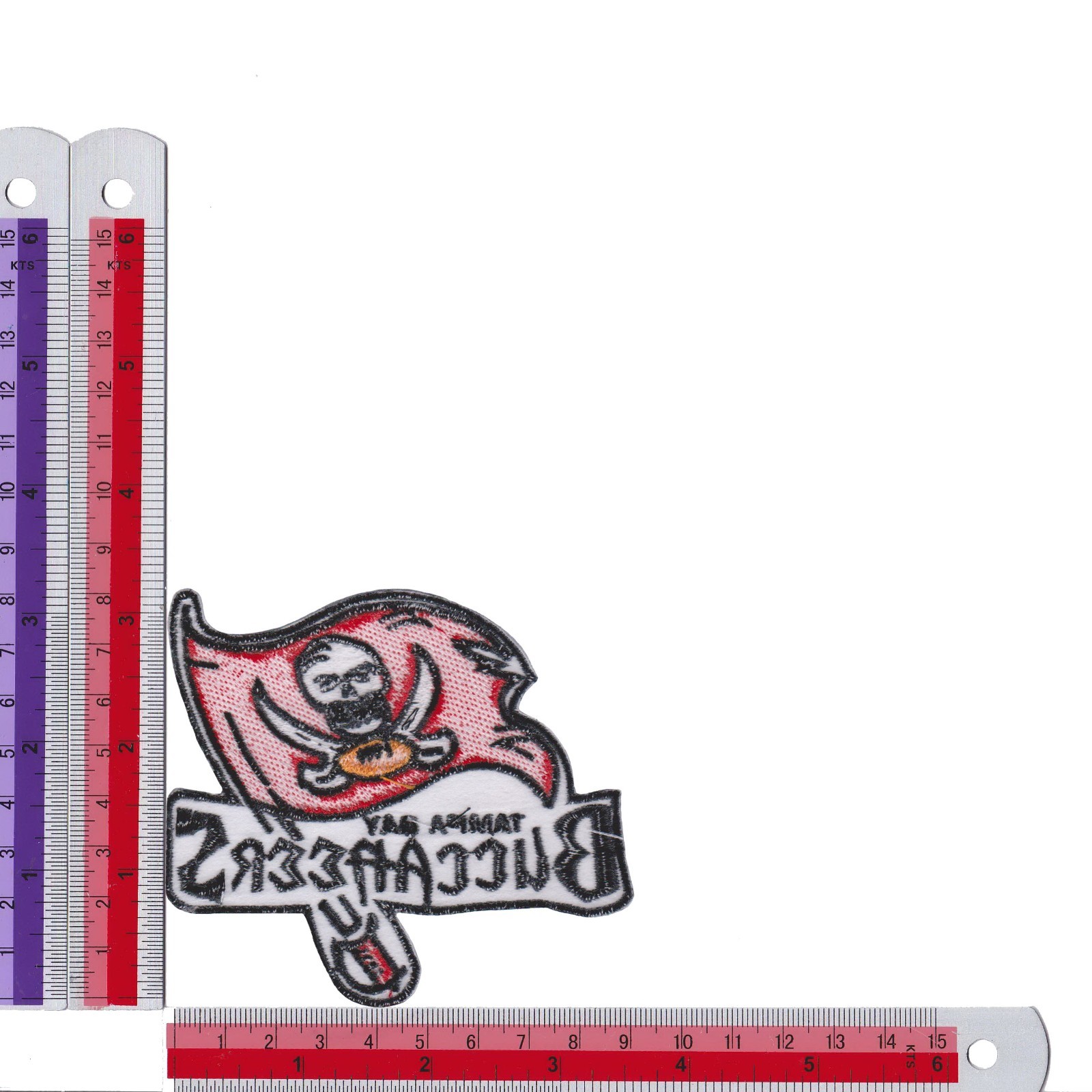 10 pcs Tampa Bay Buccaneers Football Logo Size 3.5 in x 3.2 in Sew Iron on Patch