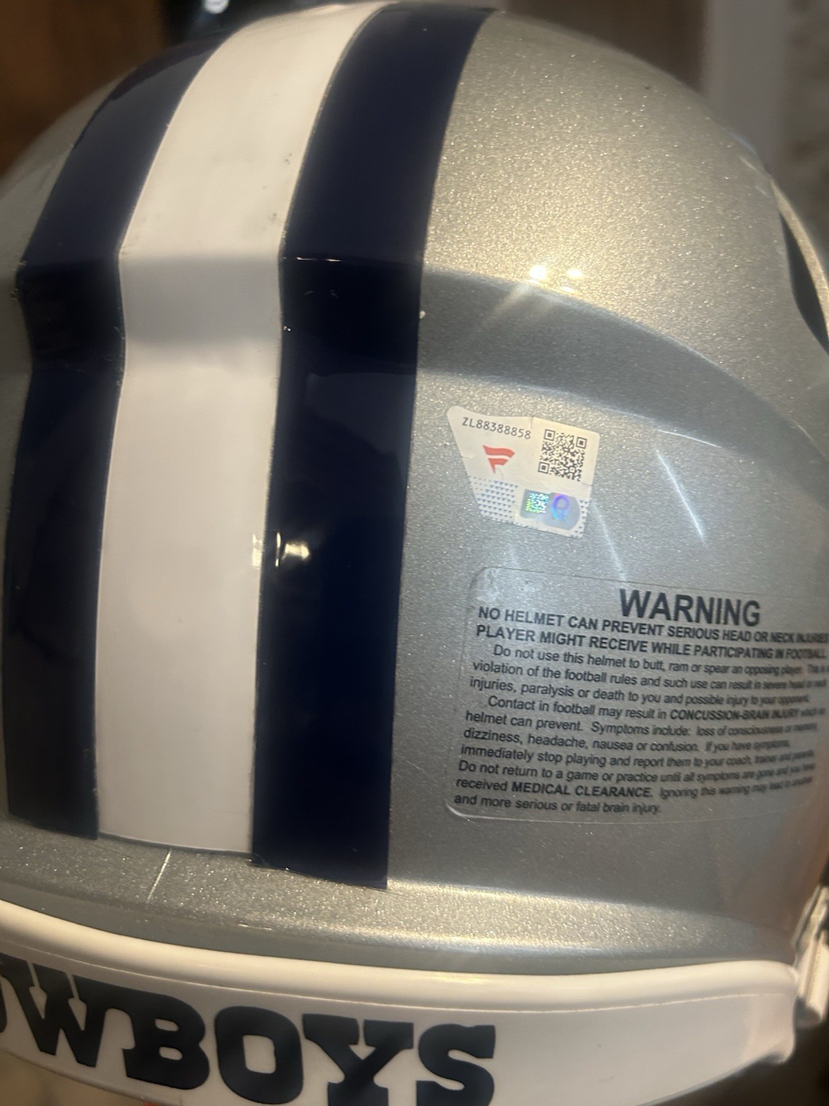 Dak Prescott/Ceedee Lamb Dual Autographed Authentic Cowboys Helmet Fanatics