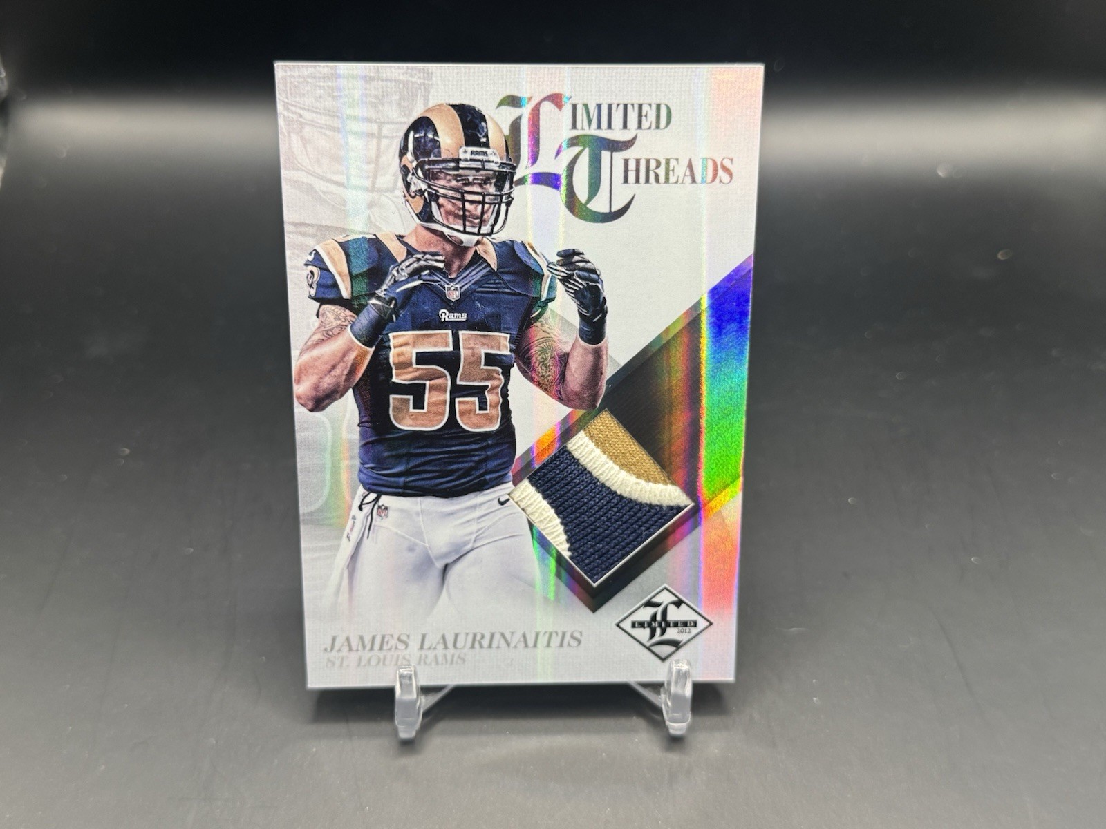 2012 Panini Limited Football James Laurinaitis Limited Threads Patch /25 Rams