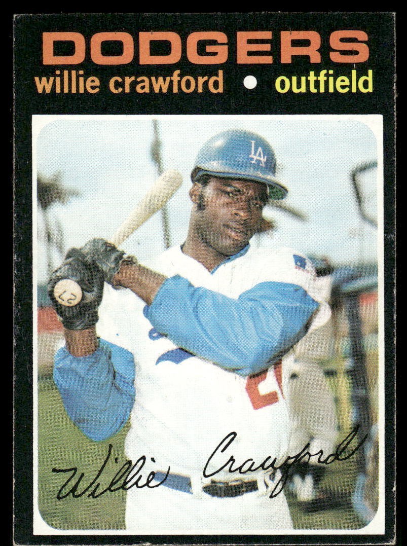 1971 Topps #519 Willie Crawford – EX