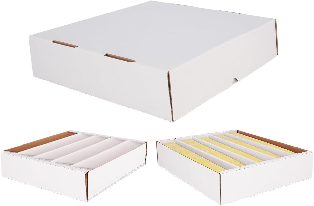 X5 BCW Quality 5000 Count Super Monster FULL LID Trading Card Slab Storage Boxes
