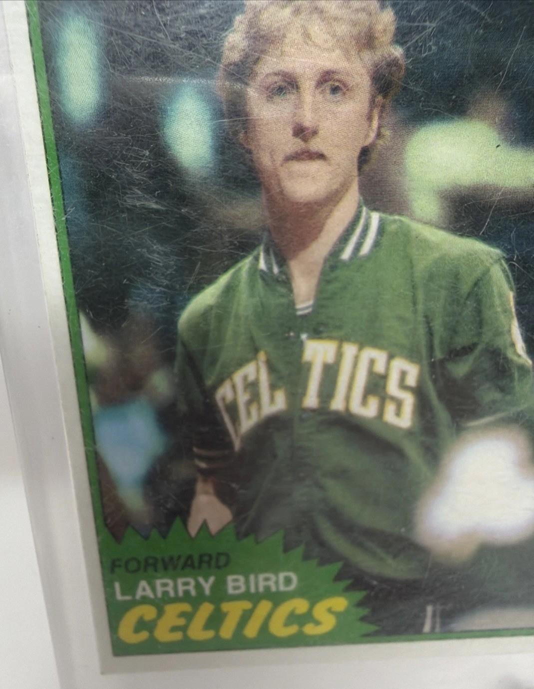 Topps 1981 Larry Bird #4 Boston Celtics Base Set Card /Screw Down Case