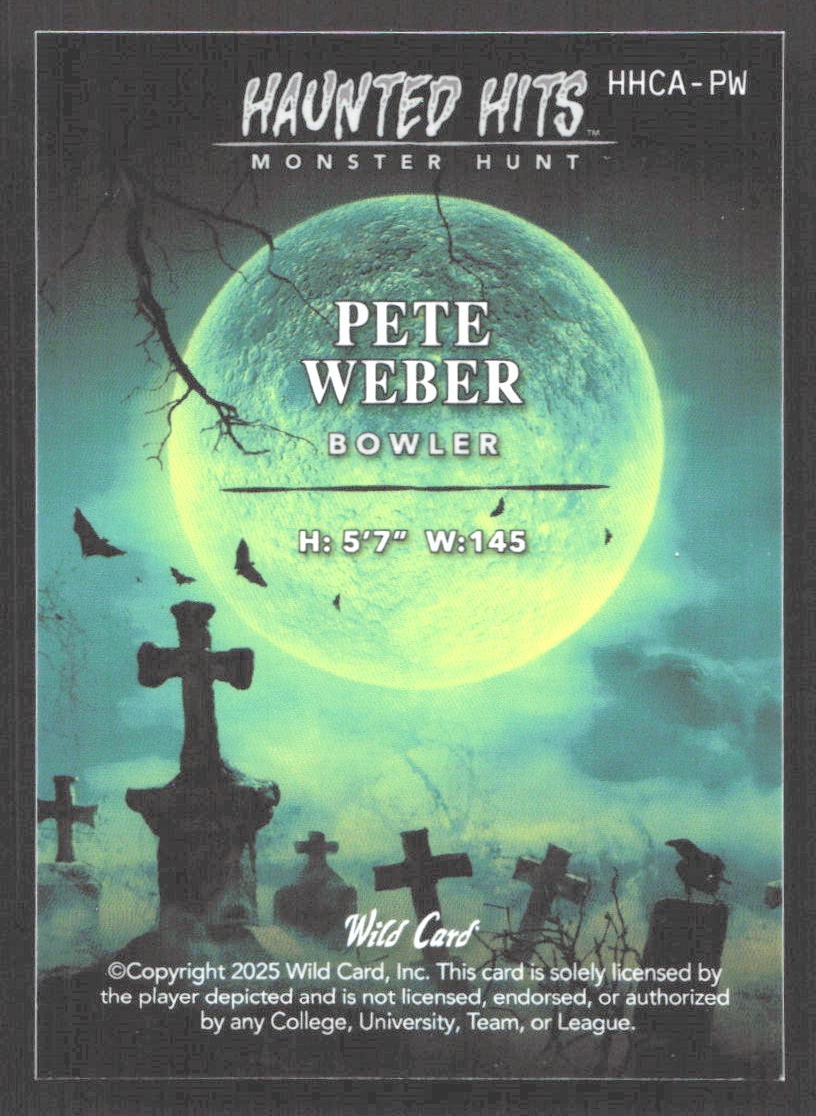 CZD807 – 2025 Wild Card – Haunted Hits – Pete Weber – Purple 1/3 – Monster Hunt