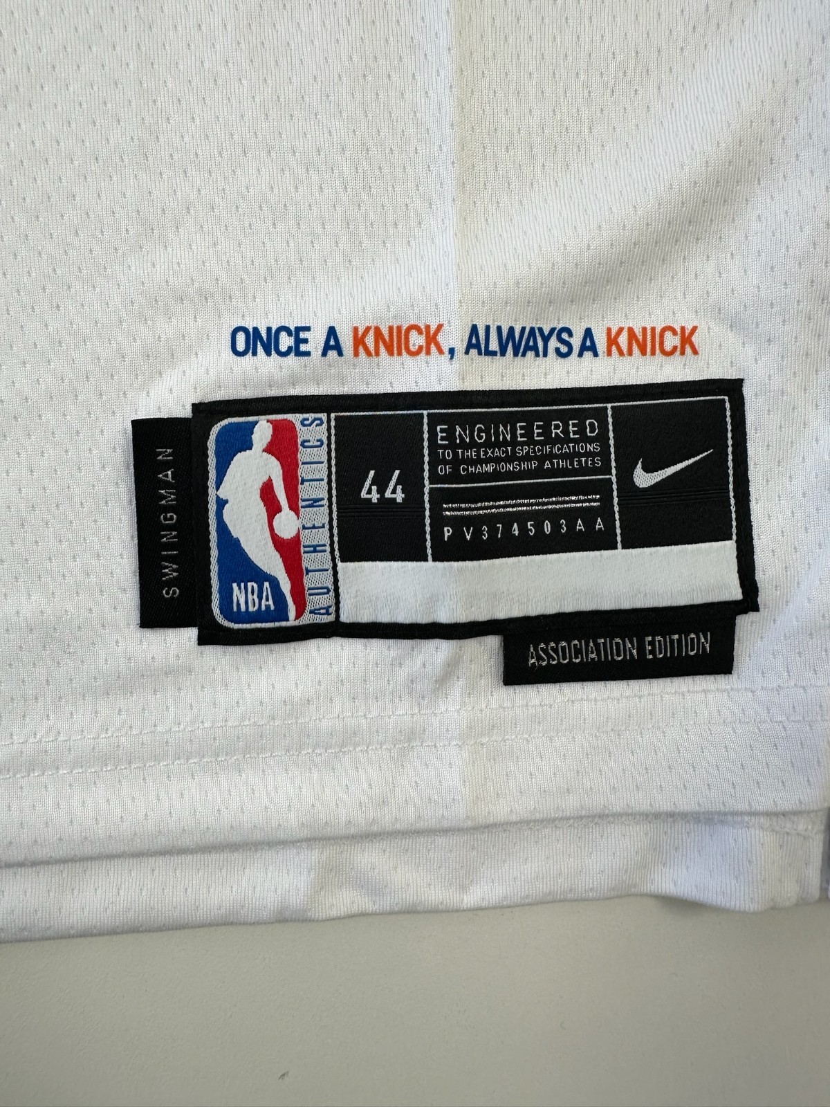 Karl Anthony Towns New York Knicks NBA Finals Association Edition Size M Jersey