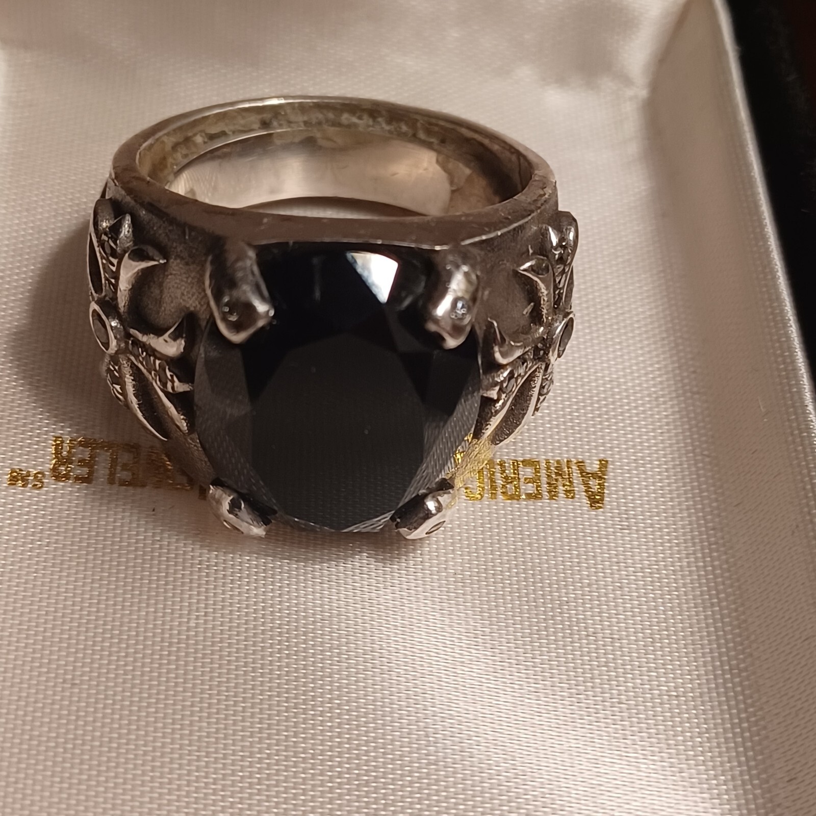 AUTHENTIC JOSE CANSECO ONE OF A KIND BLACK ONYX RING SIZE 15