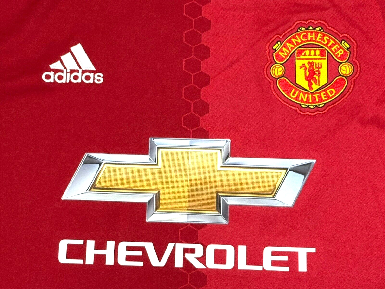 2016/17 Manchester United Home Jersey #9 Ibrahimovic Large adidas Premier League