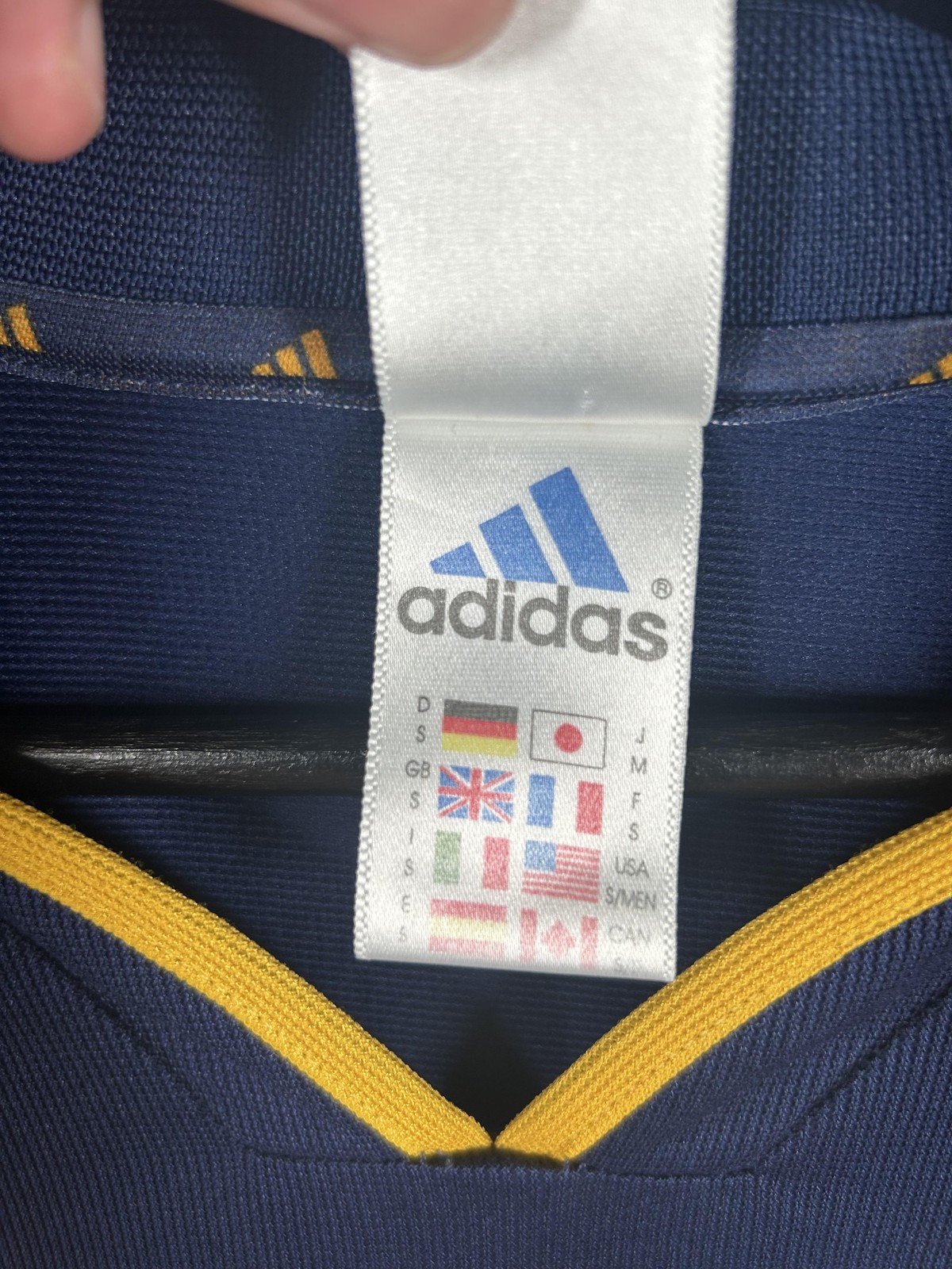 Vintage Ajax Shirt Mens Small Blue Away 1999 2000 Adidas ABN AMRO 90s Jersey