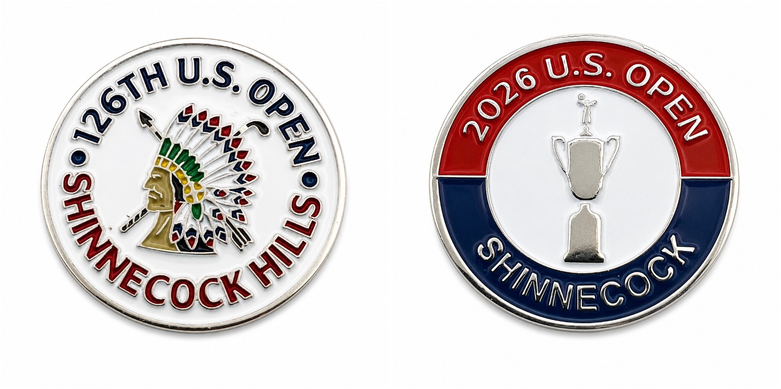 2026 US OPEN 126th Championship Golf 2 Sided Ballmarker Shinnecock Hills QTY=1