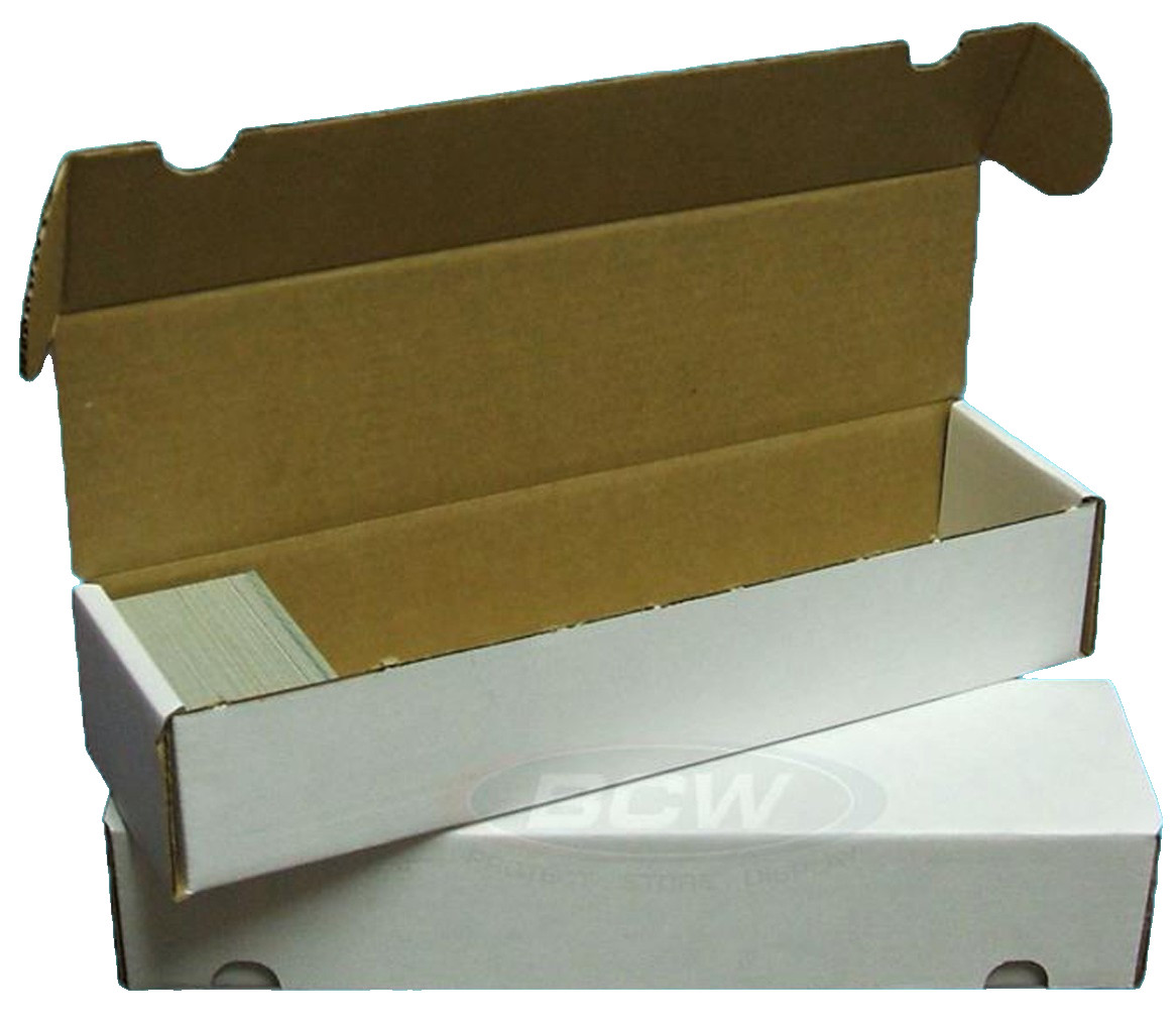 3 BCW 800 Count Cardboard Card Storage Boxes Sports Trading Case Baseball mtg