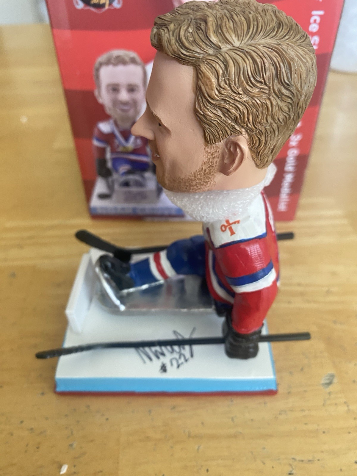 Frederick Keys Noah Grove SGA Bobblehead Ice sled Hockey gold – AUTOGRAPHED