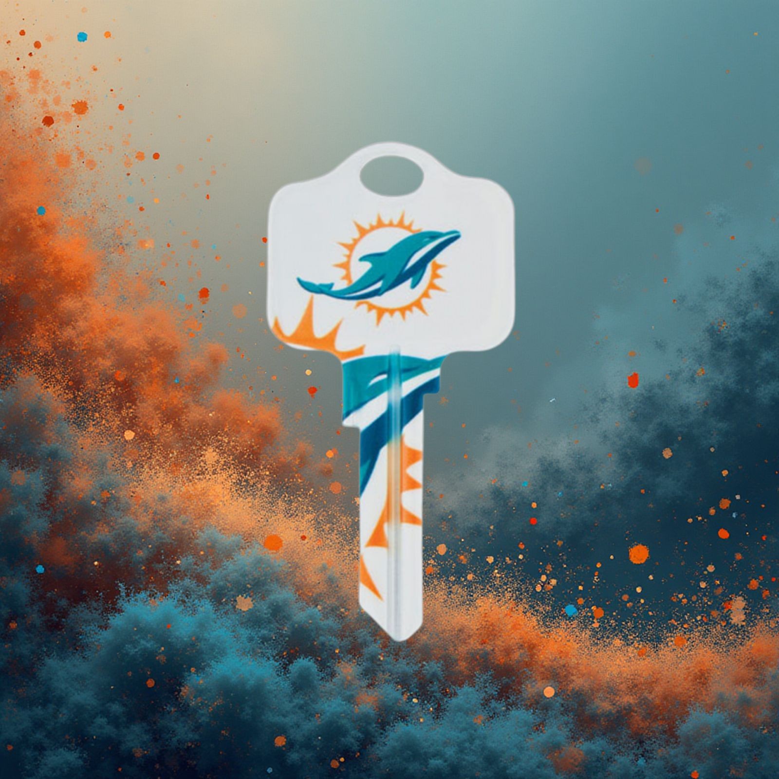 Officially Licensed NFL Football Team House Key Blank, Kwikset Schlage
