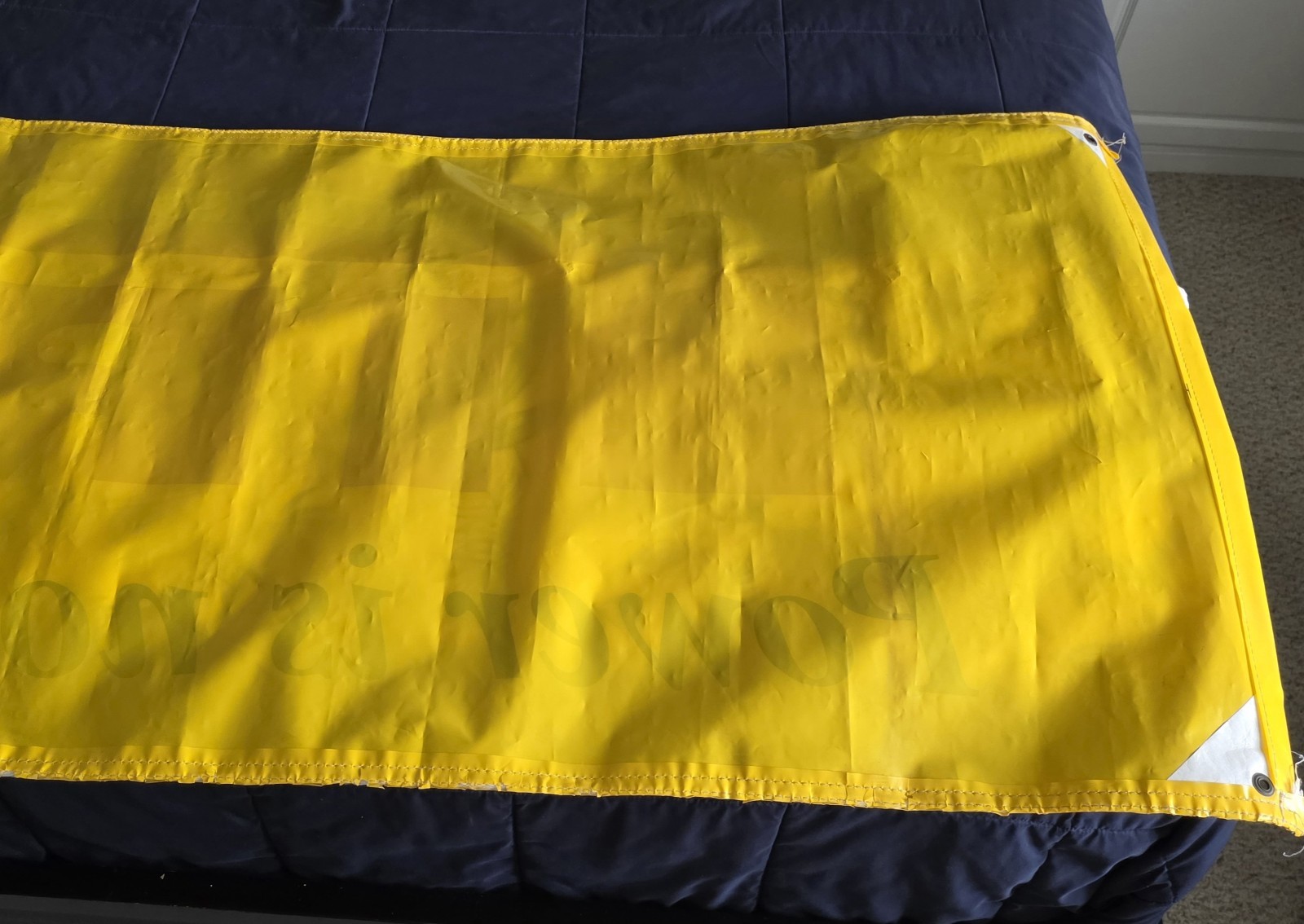 AUTHENTIC Pirelli Tires POWER IS NOTHING 9ft Vinyl Banner From ROLEX 24 DAYTONA