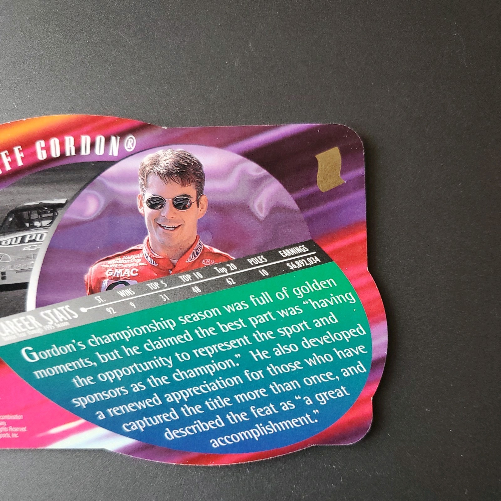 1996 SPx – A Tribute to Jeff Gordon Jeff Gordon #T1 mt15
