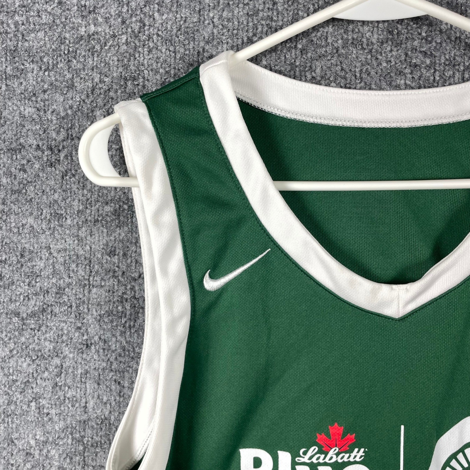 Nike Michigan State Spartans Jersey Mens Medium Green Labatt Blue Tank Summer
