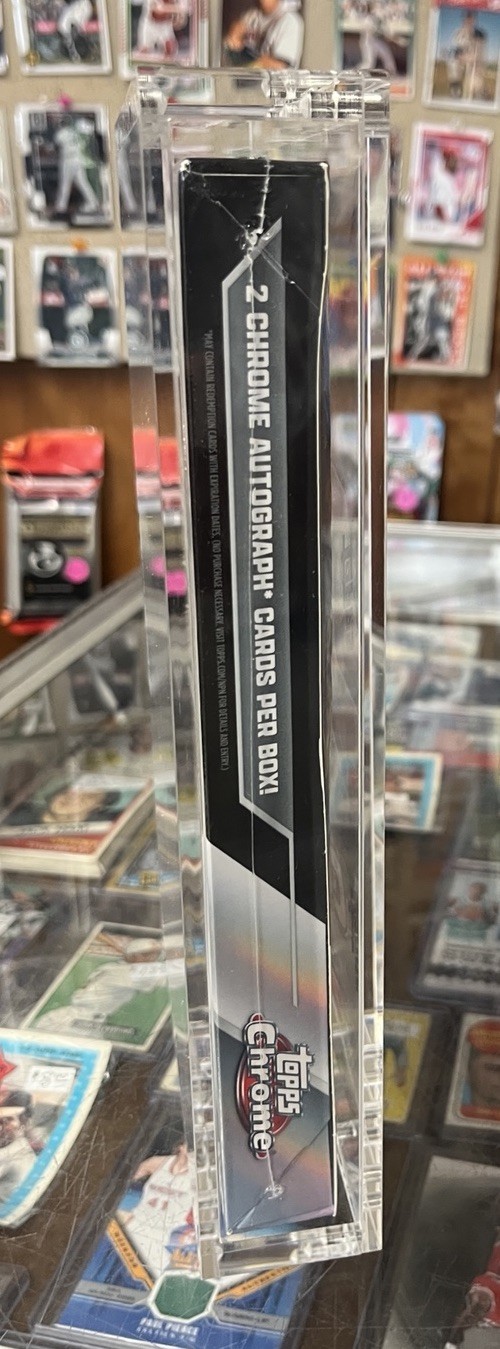 Acrylic Display Case Magnetic Lid FITS 2024 Topps Chrome Boxing Hobby Box