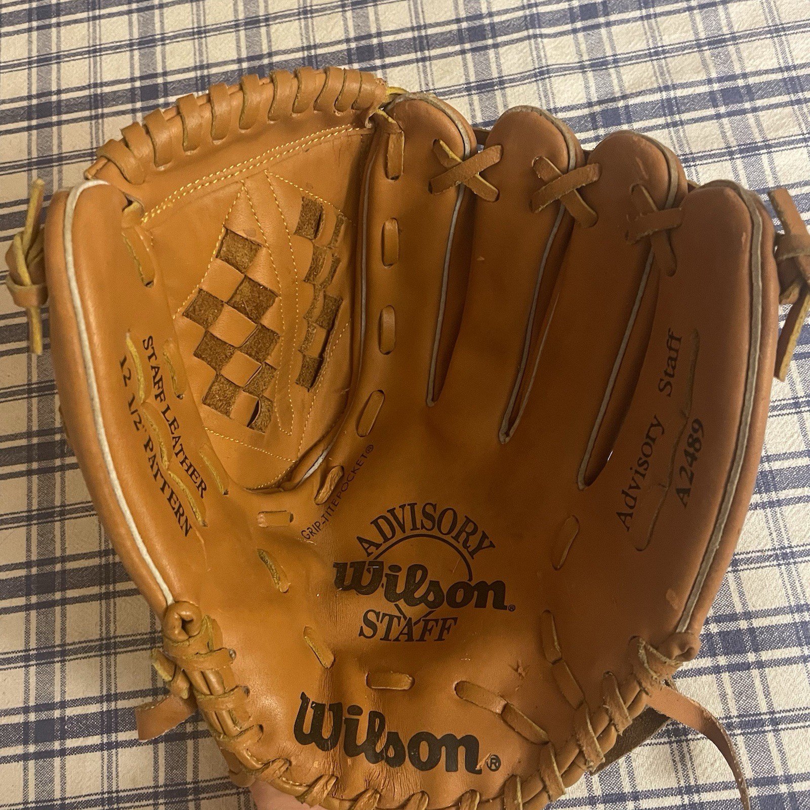 Wilson Advisory Staff A2489 Baseball Glove Dual Hinge 12.5″ Staff Leather RHT