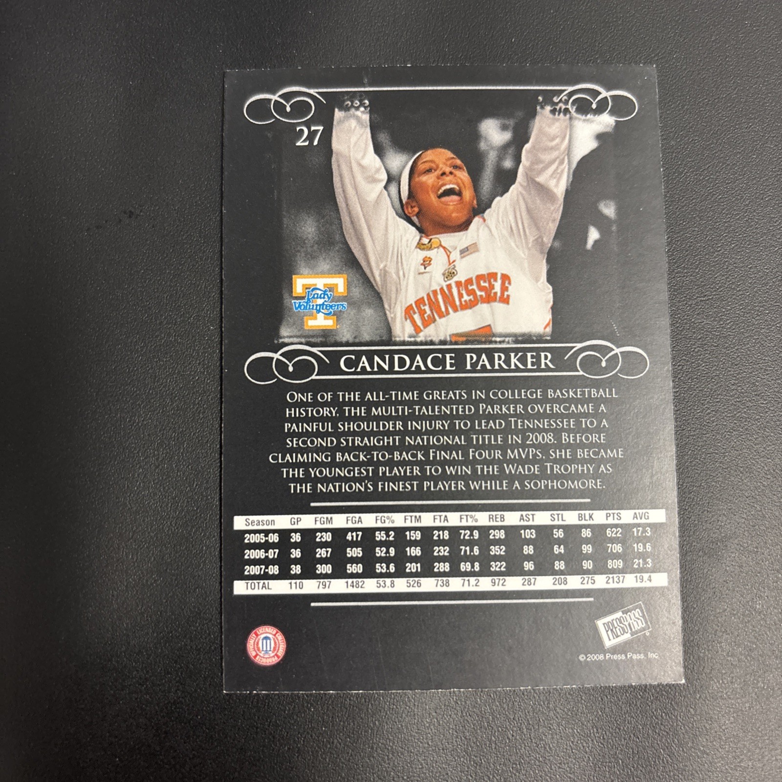 2008 Press Pass Legends – Candace Parker #27