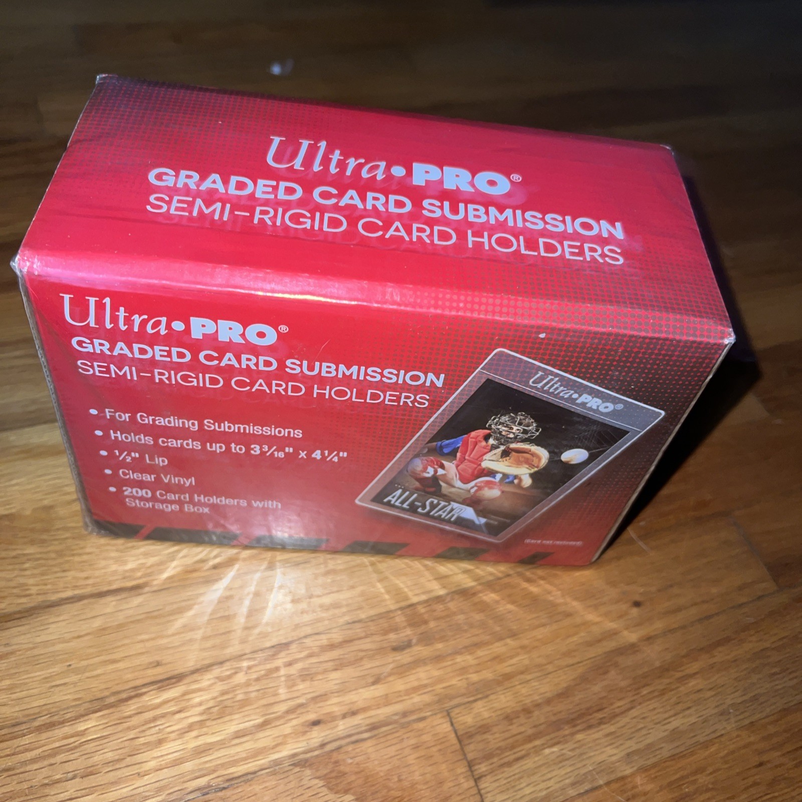 200CT Ultra PRO 1/2″ Lip Semi-Rigid Tall Card 43000 Graded Submission Protector