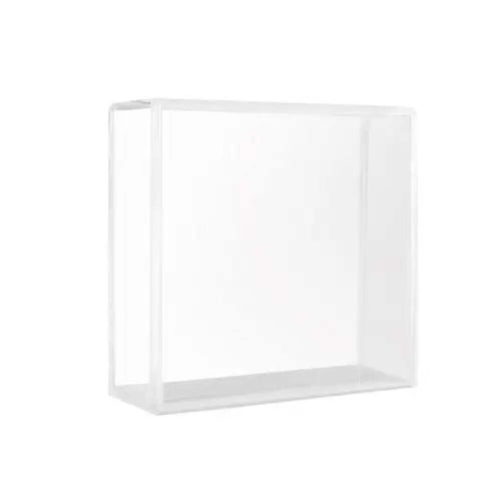 NHL Clear Round Souvenir Hockey Cubed Game Puck Case Holder Display Stand