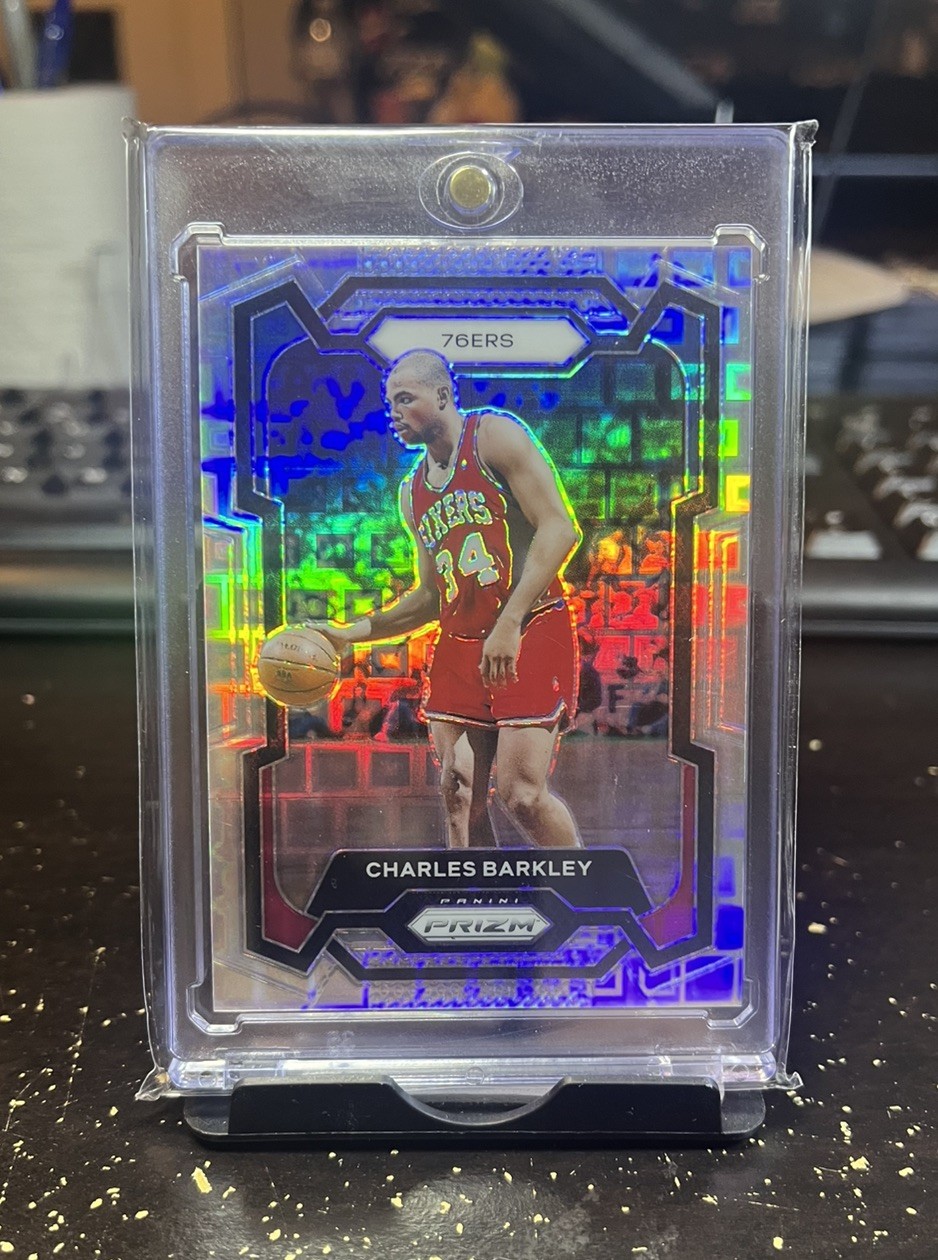 2023-24 Prizm – Charles Barkley #180 – Premium Set Prizm Numbered /150 Chuck!