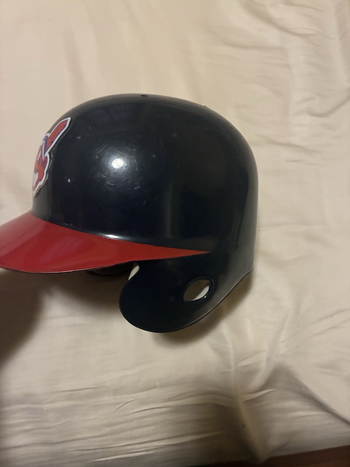 Vintage Cleveland Indians Batting Helmet ABC Double Flap Team Used Official MLB