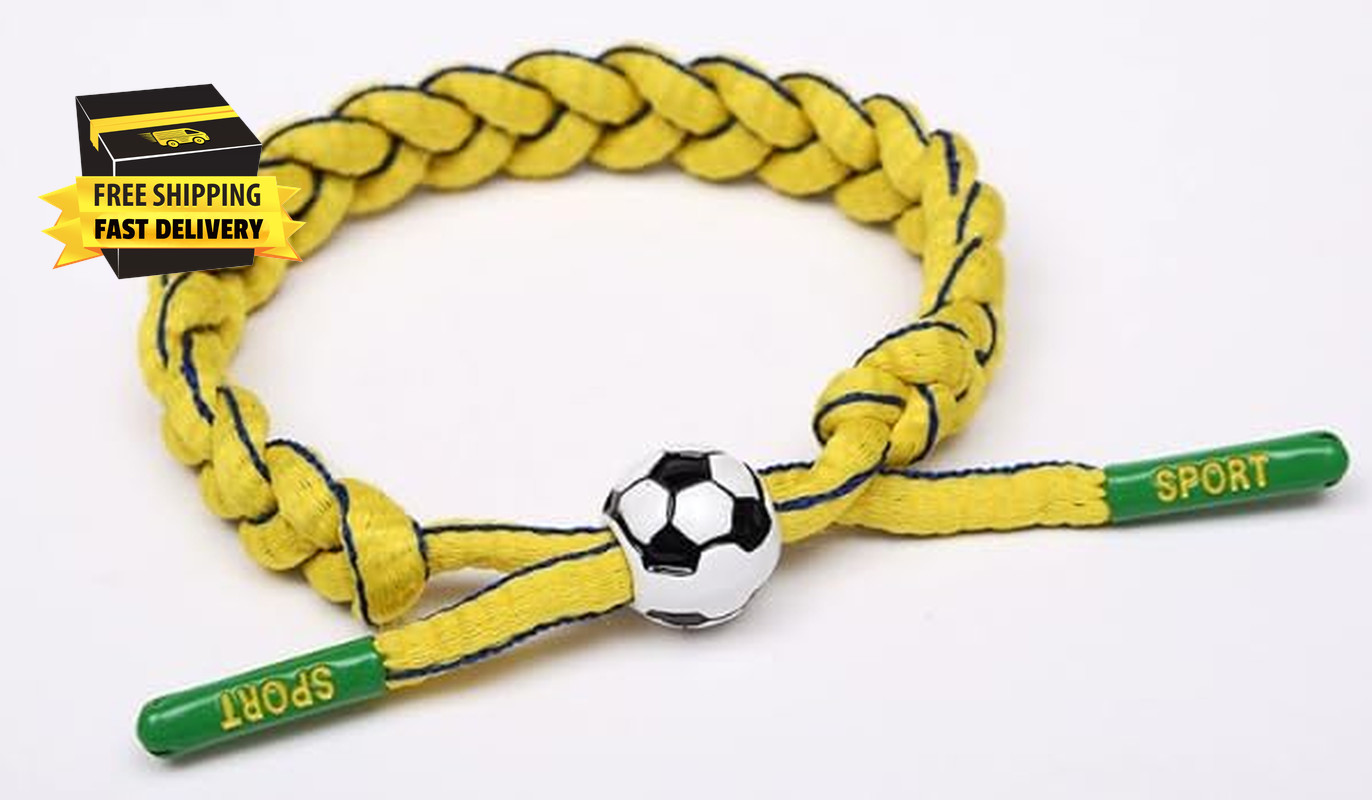 2026 America Mexico Canada World Cup Football Braided Sport Handmade Wristband ⭐