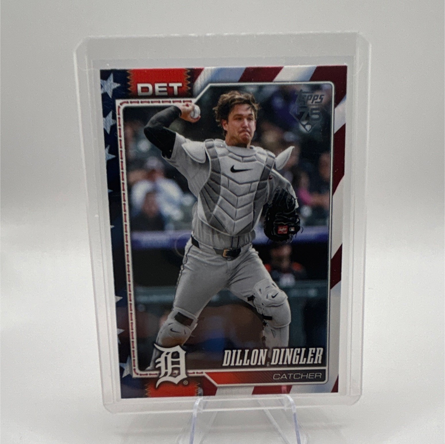 Topps 2025 Series Two Dillon Dingler Tigers #351 Vintage Stock 32/76