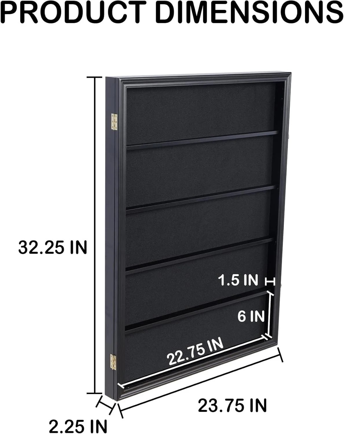 Football Baseball Basketball Card Case – Lockable – Black