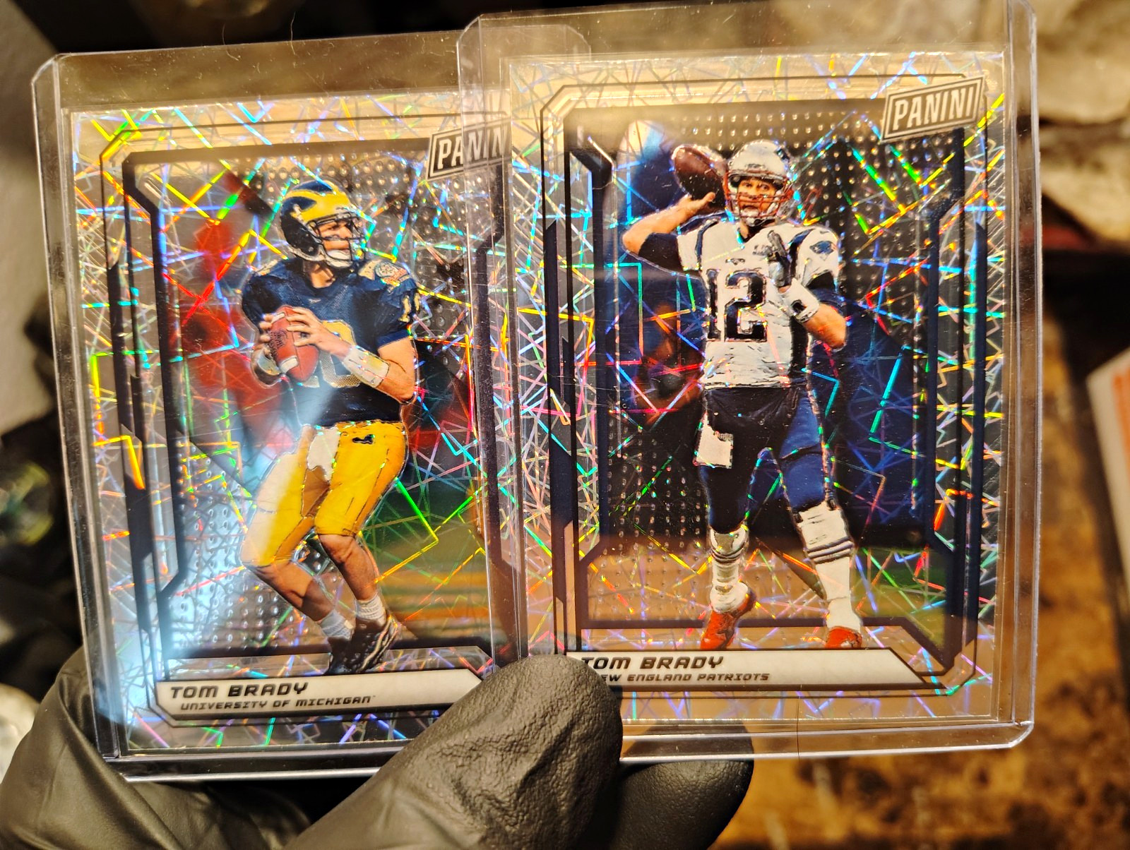 Panini The National VIP Laser Prizm 2019 Tom Brady Lot 2 #74 #95 SSP *MINT