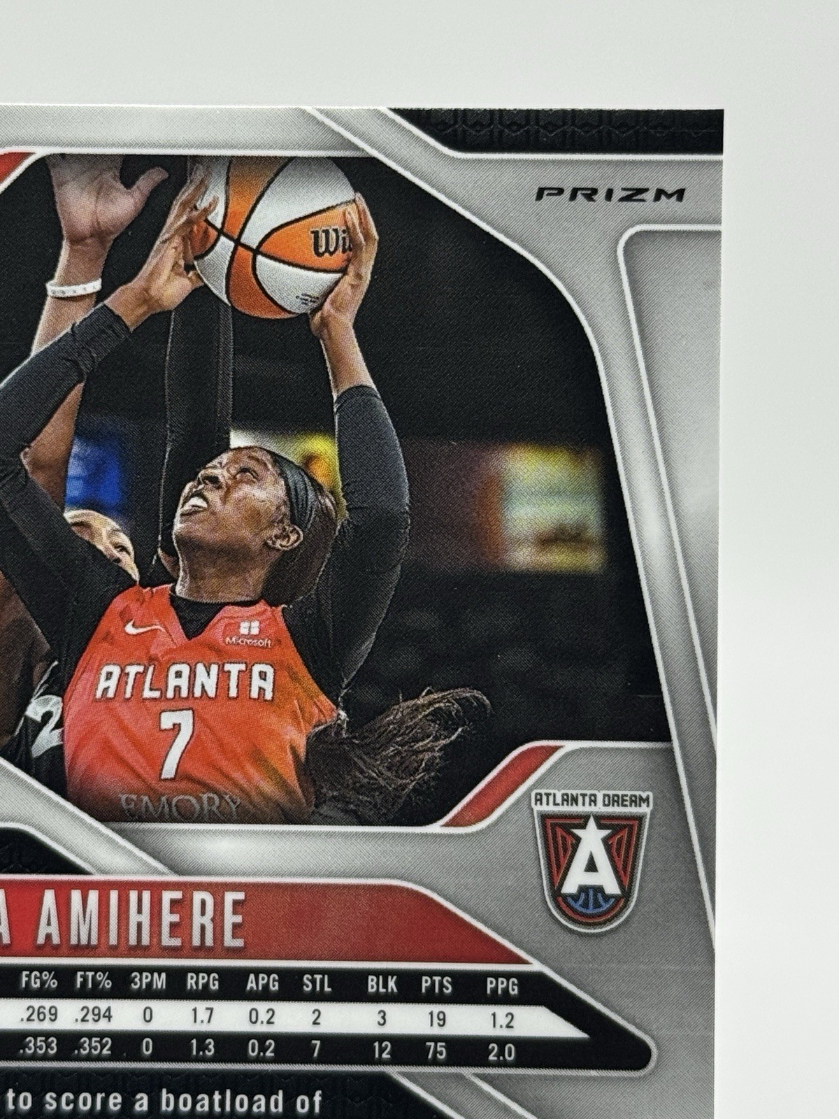 ❄️ 2024 WNBA Panini Prizm – Laeticia Amihere #54 Ice Prizms – Atlanta Dream