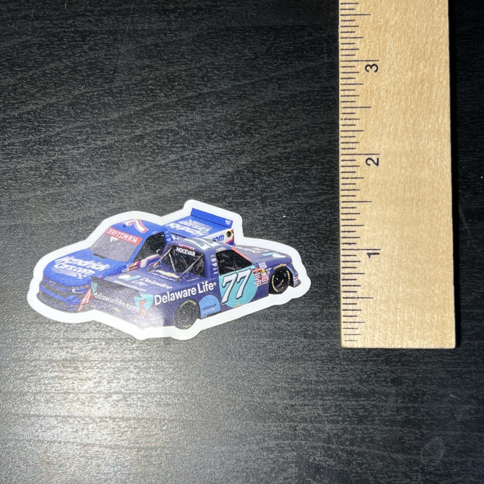 Kyle Busch & Carson Hocevar Atlanta Win NASCAR Sticker Diecut 3 x 1.5 Inches