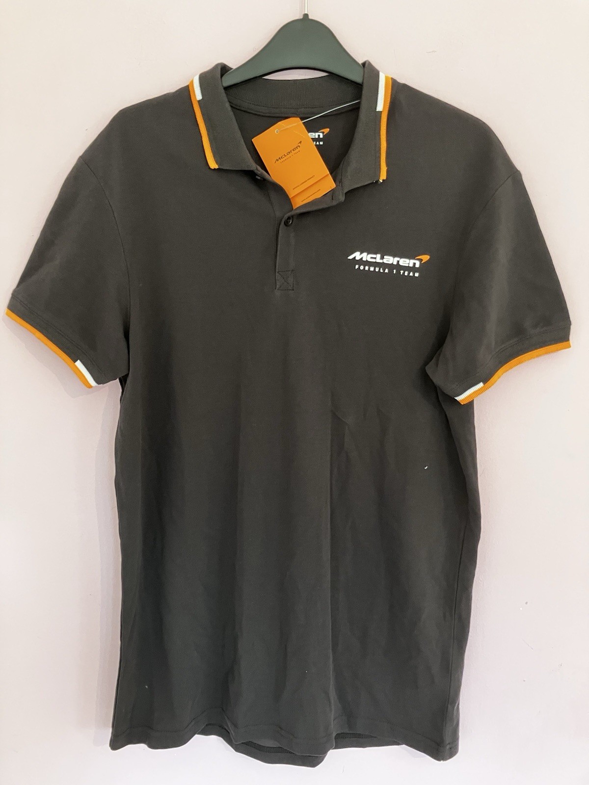McLaren Formula 1 Team Castore Official Black Polo Shirt NEW S Small Men’s