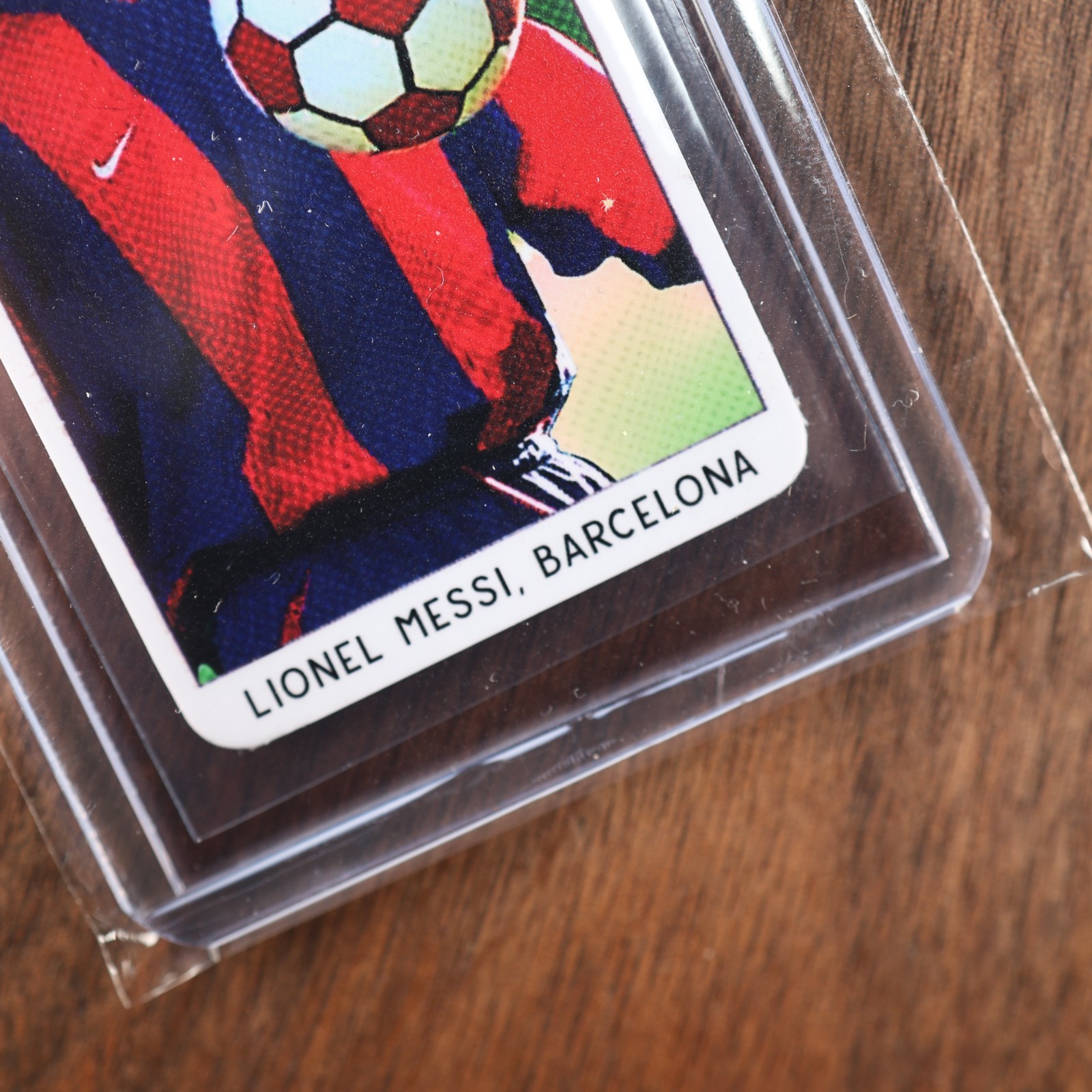 2004 Lionel Messi #30 LFP Italian Promo Mini Card Campiones Barcelona