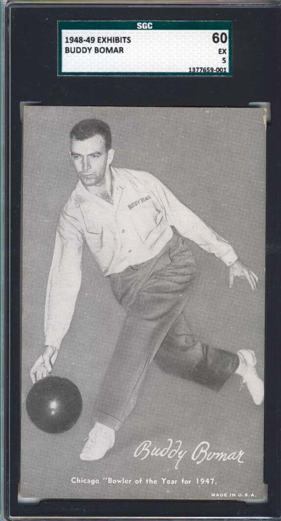 1948-49 Sports Champion Exhibits,Bomar,SGC60,Black/White Tint,Highest
