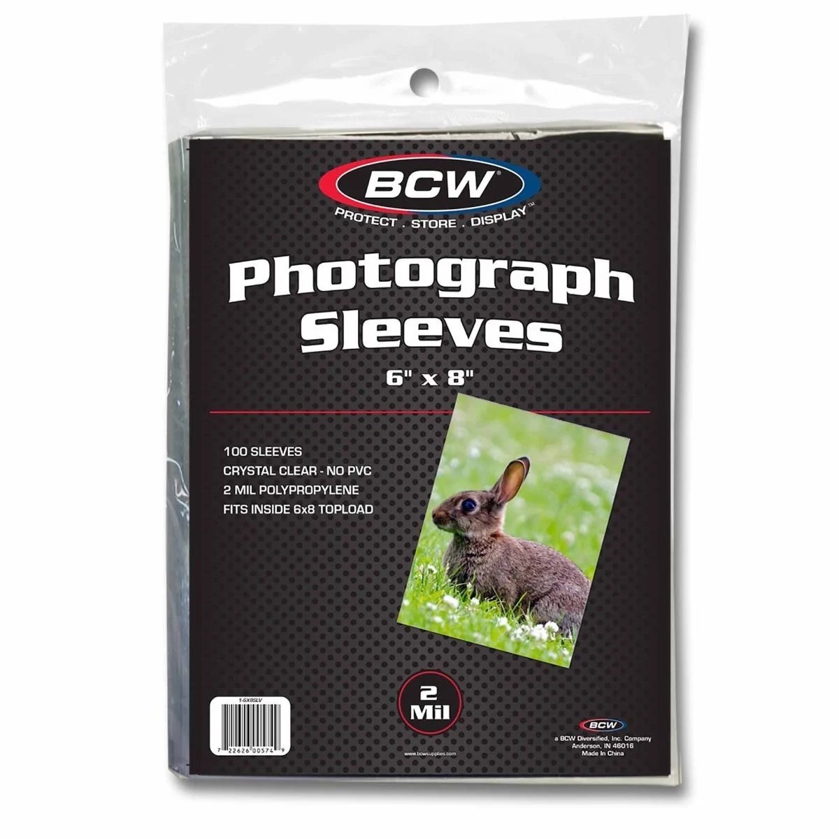 Photo Photograph Protection Sleeves 6×8 1 Pack of 100 Acid Free Archival Quality