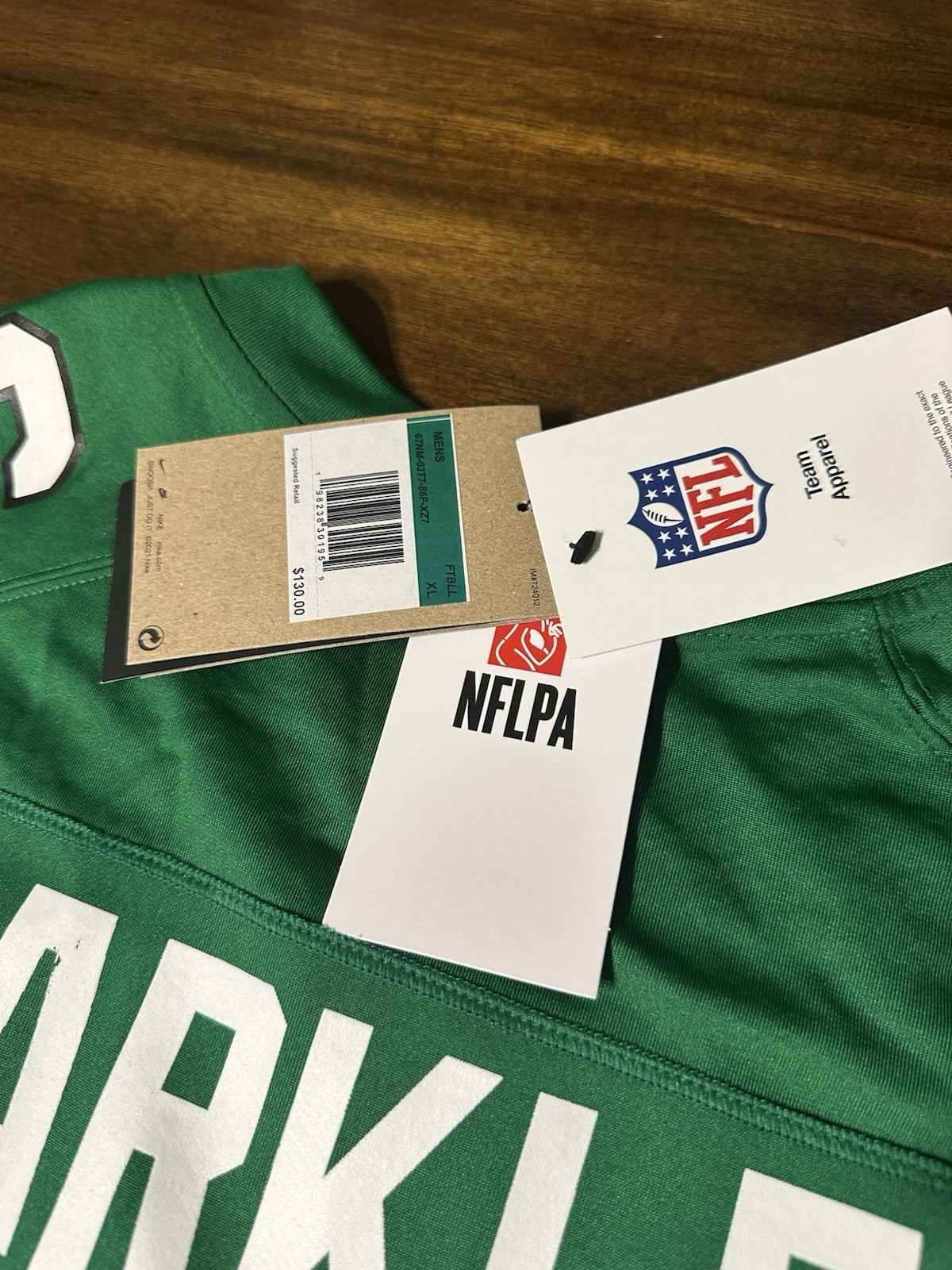 NWT Saquon Barkley Philadelphia Eagles Nike Game Jersey Kelly Green Men’s XL