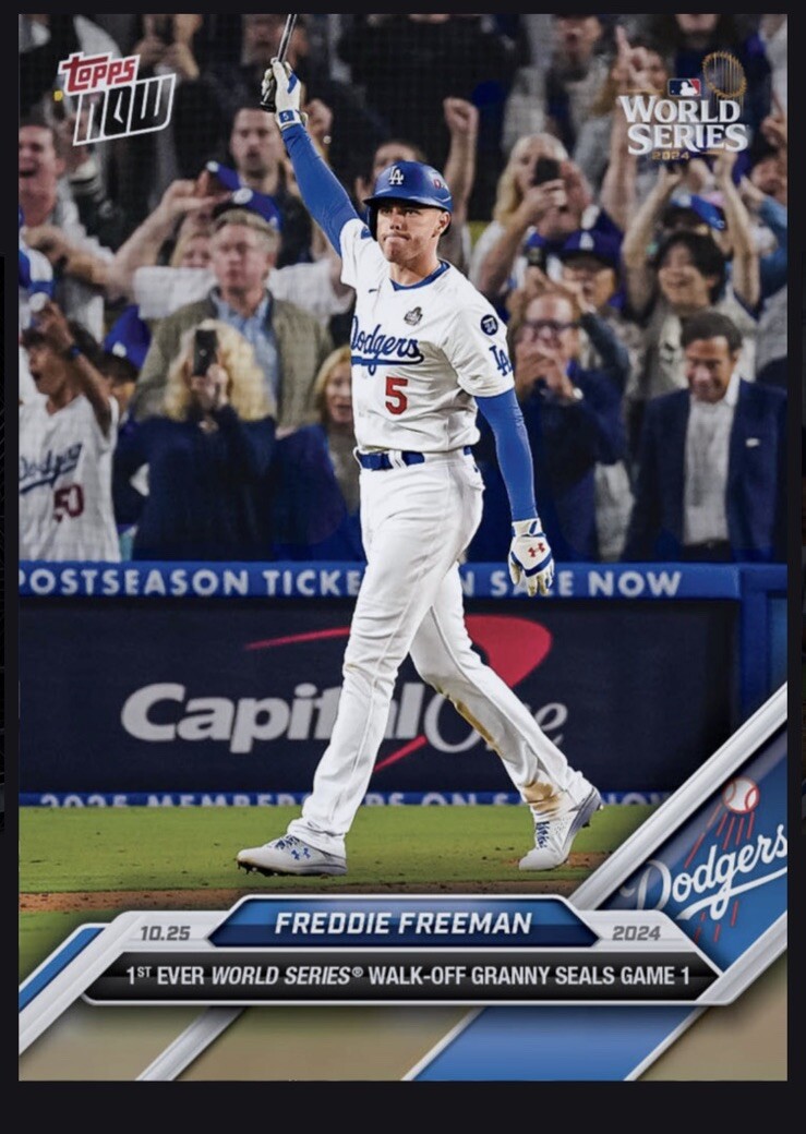 2024 TOPPS NOW- World Series Grand Slam -FREDDIE FREEMAN(Topps Bunt Digital card