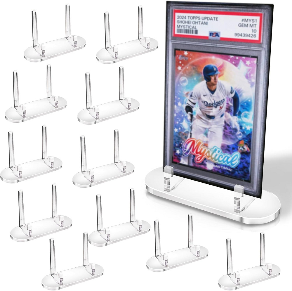 20× Acrylic Trading Card Display Stand Clear Card Stands Sports Card Display USA