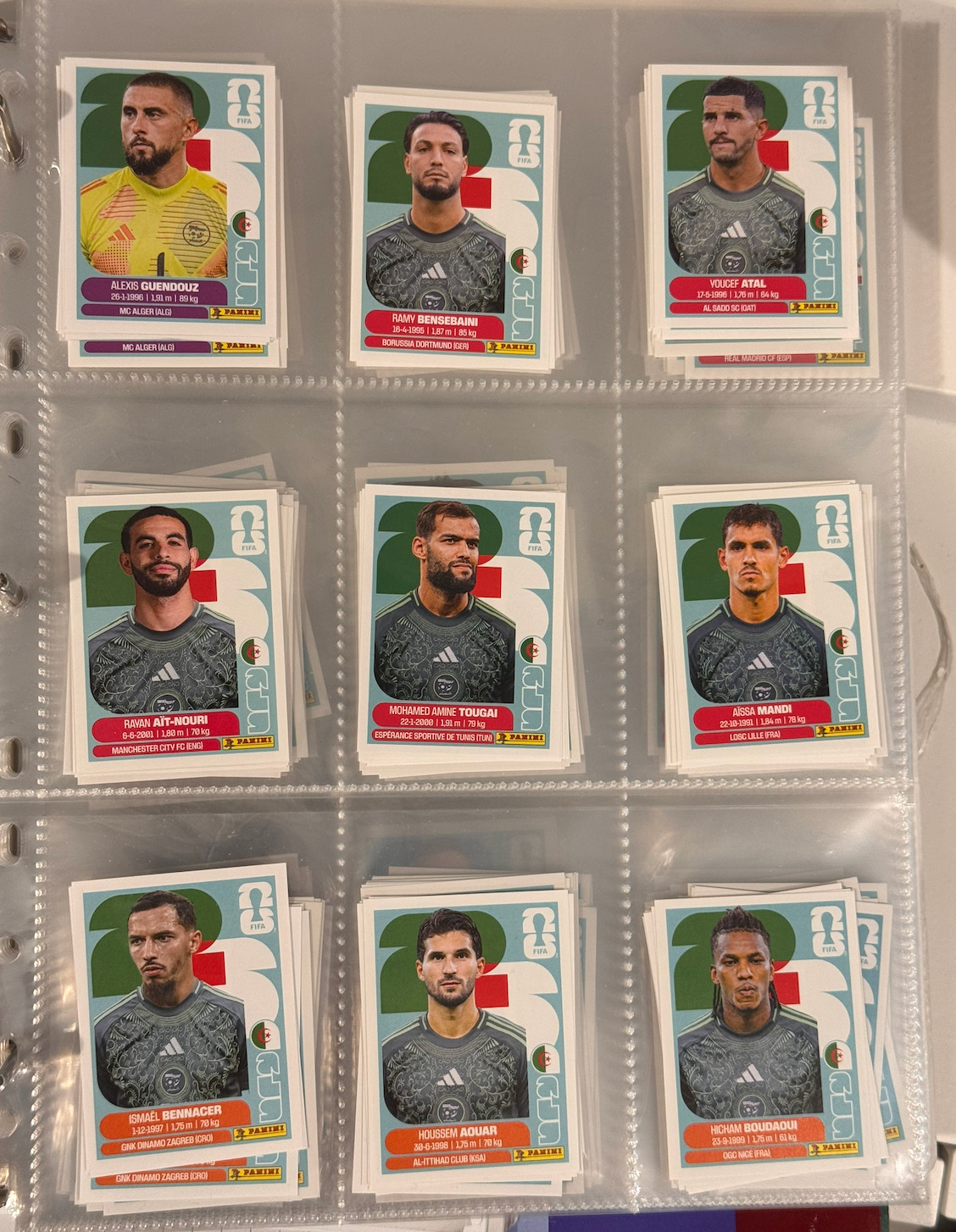 2026 Panini FIFA World Cup Sticker Collection Complete Lot Builder Group J K L