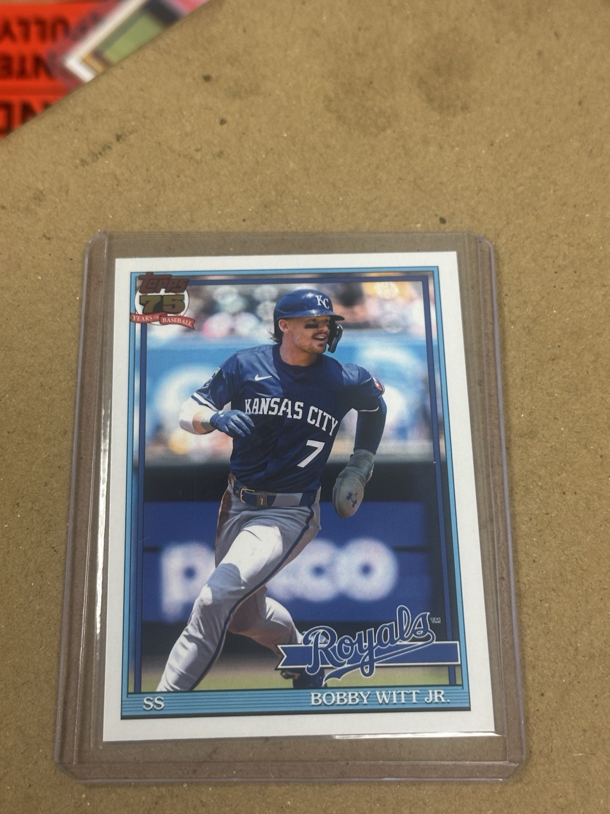 2026 Topps Series 1 – Bobby Witt Jr. 1991 Design Royals #T91-3