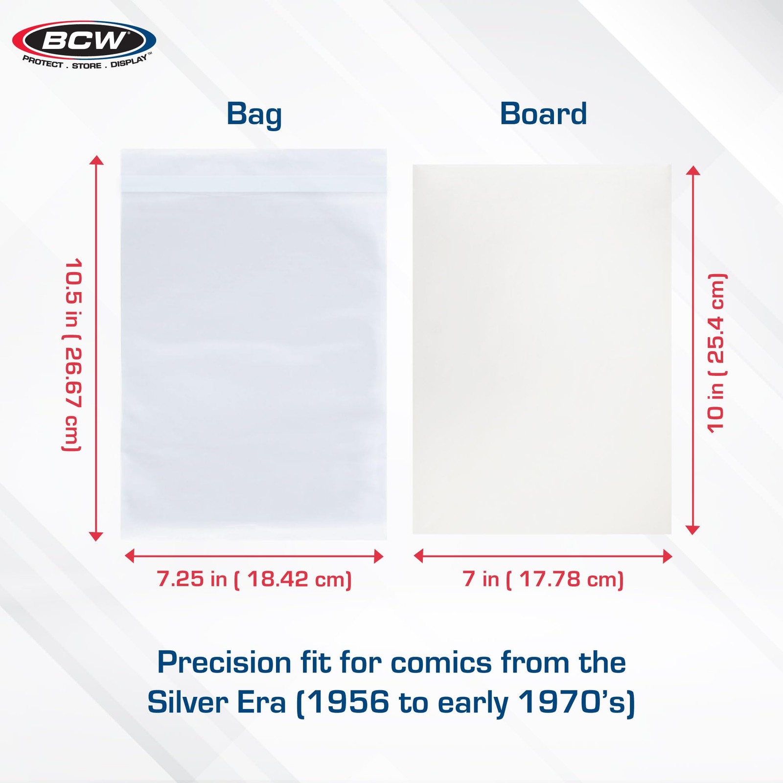 Thick Resealable Silver/Regular Comic Bags & Silver Comic Backing Boards | Ac…